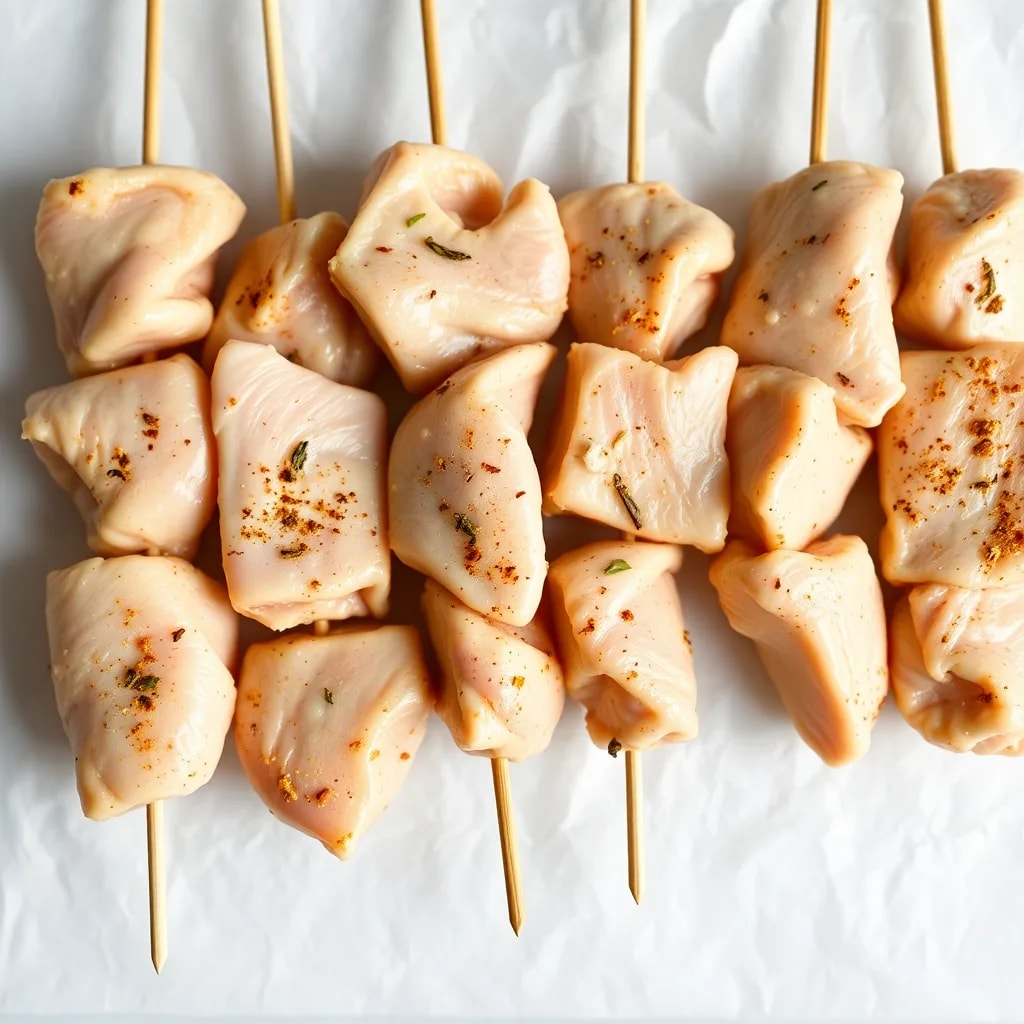 Pre-Marinated Chicken Skewers